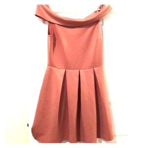 Elegant warm pink dress